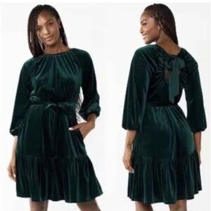 Dark Green Velvet Dress 3x NEW